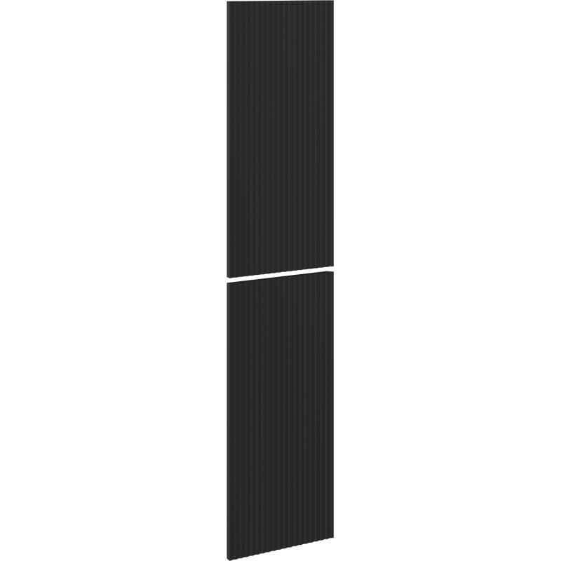 Mexen Rivel priekinis rifliuotas vonios spintelės korpusui 35 x 80 cm (2 vnt.), juodas matinis - 91A21-1600-300-2-71