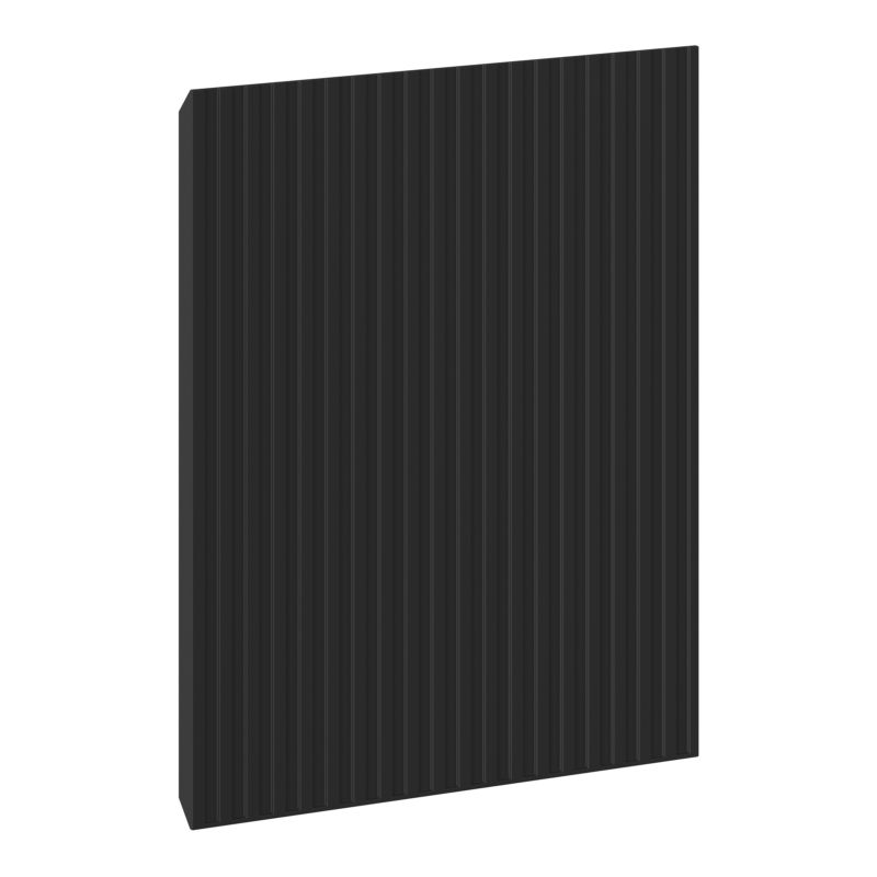 Mexen Rivel priekis juostuotas vonios spintelės korpusui 35 x 43,5 cm, juodas matinis - 91A21-0350-470-1-71