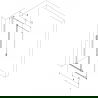 Mexen Velar L stumdoma dušo siena Walk-in 90 x 200 cm, matinis 8 mm, ginklo metalas - 871-090-003-33-95