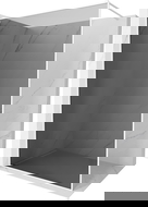 Mexen Kioto-F dušo siena "Walk-in" su rėmu 120 x 202 cm, grafitas 8 mm, balta - 800-120-104-20-40