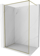 Mexen Kioto-F Dušo kabina Walk-in su rėmu 65 x 202 cm, permatomas 8 mm, auksinė - 800-065-104-50-00