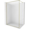 Mexen Kioto-F dušo siena Walk-in su rėmeliu 120 x 202 cm, matinė 8 mm, auksinė - 800-120-104-50-30