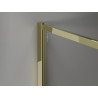 Mexen Kioto-F dušo siena Walk-in su rėmeliu 120 x 202 cm, matinė 8 mm, auksinė - 800-120-104-50-30