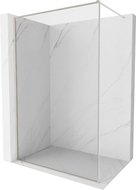 Mexen Kioto-F Dušo siena Walk-in su rėmeliu 55 x 202 cm, skaidri 8 mm, šlifuotas nikelis - 800-055-104-97-00