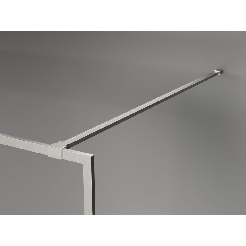 Mexen Kioto-F dušo siena Walk-in su rėmu 95 x 202 cm, skaidri 8 mm, šlifuotas nikelis - 800-095-104-97-00