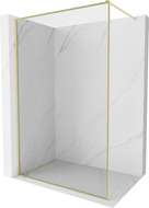 Mexen Kioto-F Dušo siena „Walk-in“ su rėmeliu 150 x 202 cm, permatoma 8 mm, aukso šepetėliu padengta - 800-150-104-55-00