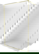 Mexen Kioto-F dušo sienelė Walk-in su rėmeliu 70 x 202 cm, matinė 8 mm, auksinė šukuota - 800-070-104-55-30