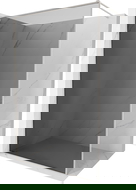 Mexen Kioto-F dušo sienelė Walk-in su rėmeliu 70 x 202 cm, grafitas 8 mm, šlifuotas nikelis - 800-070-104-97-40