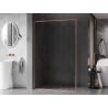 Mexen Kioto-F dušo sienelė Walk-in su rėmeliu 105 x 202 cm, skaidrus 8 mm, šlifuotas varis - 800-105-104-65-00