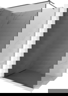 Mexen Kioto-F dušo sienelė Walk-in su rėmu 90 x 202 cm, grafito 8 mm, gun metal - 800-090-104-95-40