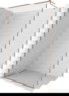 Mexen Kioto-F dušo kabina „Walk-in“ su rėmu 180 x 202 cm, skaidri 8 mm, šlifuota varis - 800-180-104-65-00