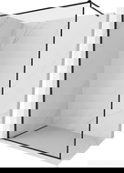 Mexen Kioto-F dušo sienelė Walk-in su rėmeliu 60 x 202 cm, permatoma 8 mm, juoda - 800-060-104-70-00