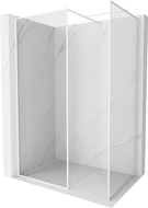Mexen Kioto-F Dušo sienelė Walk-in su rėmu 95 x 70 cm, permatoma 8 mm, balta - 800-095-202-04-20-070