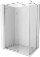 Mexen Kioto-F Dušo sienelė Walk-in su rėmu 85 x 70 cm, skaidrus 8 mm, chromas - 800-085-202-04-00-070
