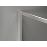 Mexen Kioto-F dušo sienelė Walk-in su rėmu 135 x 110 cm, permatoma 8 mm, šlifuotas nikelis - 800-135-202-04-97-110