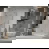 Mexen Lima sulankstoma dušo kabina 120 x 90 cm, Skaidrus, Chromo + dušo padėklas Flat - 856-120-090-01-00-4010
