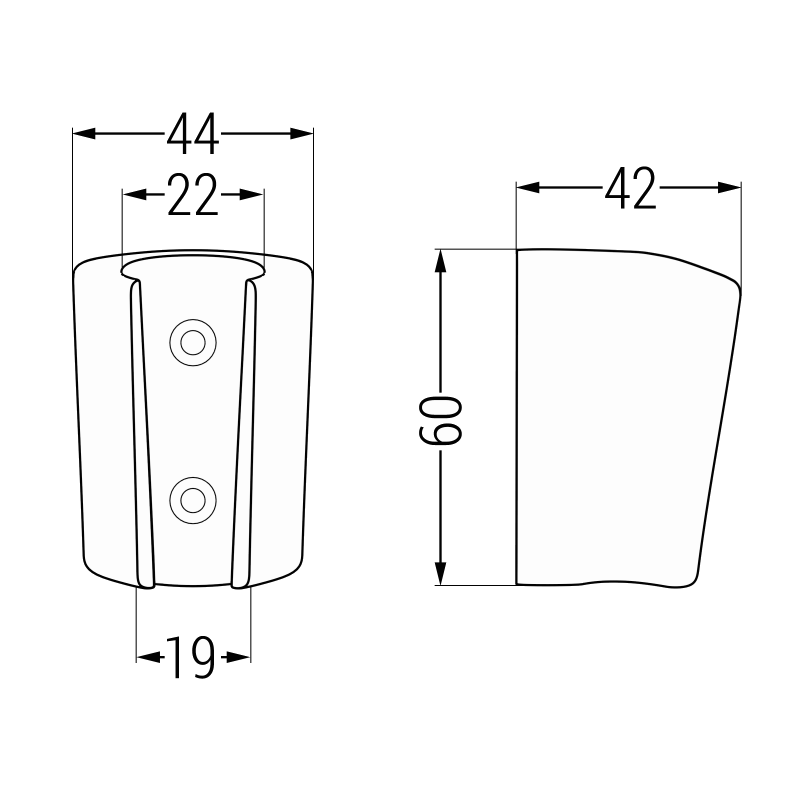Mexen dušo laikiklis, rožinis auksas - 79352-60
