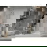 Mexen Lima sulankstoma dušo kabina 70 x 70 cm, Skaidrus, Chromo + dušo padėklas Flat - 856-070-070-01-00-4010