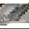 Mexen Lima sulankstoma dušo kabina 70 x 70 cm, Skaidrus, Chromo + dušo padėklas Flat - 856-070-070-01-00-4010