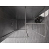 Mexen Kioto-F Dušo sienelė Walk-in su rėmeliu 115 x 90 cm, skaidrus 8 mm, šlifuotas nikelis - 800-115-202-04-97-090