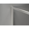Mexen Kioto-F Dušo sienelė Walk-in su rėmeliu 130 x 120 cm, permatoma 8 mm, šlifuotas nikelis - 800-130-202-04-97-120