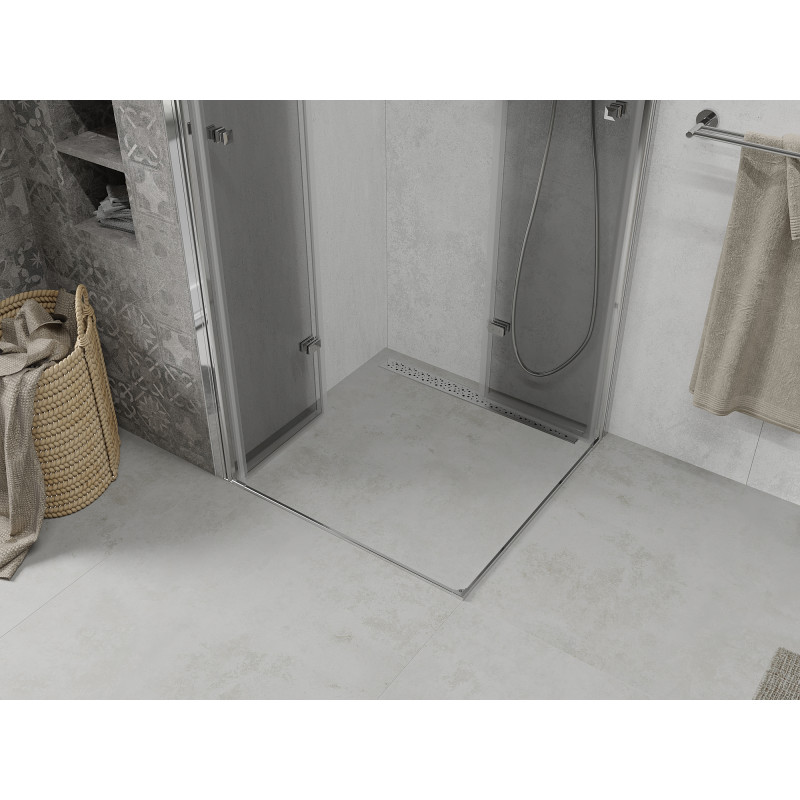 Mexen Lima Sulankstoma dušo kabina Duo 70 x 70 cm, skaidri, chromuota - 856-070-070-02-00