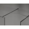 Mexen Kioto-F Dušo siena Walk-in su rėmeliu 160 x 80 cm, skaidri 8 mm, gun metalas - 800-160-202-04-95-080