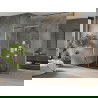 Mexen Omega stumdoma dušo kabina 100 x 90 cm, Skaidrus, Chromo + dušo padėklas Flat, Juoda - 825-100-090-01-00-4070
