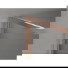 Mexen Kioto-F vaikščiojimo dušo pertvara su rėmu 100 x 70 cm, 8 mm permatoma, šepečiu šlifuota varis - 800-100-202-04-65-070