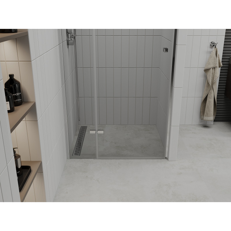 Mexen Roma sulenamas dušo duris 80 cm, skaidrios, chromuotos - 854-080-000-01-00