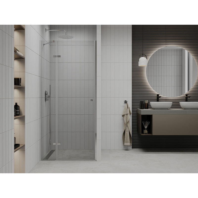 Mexen Roma stumties dušo durys 105 cm, skaidrios, chromuotos - 854-105-000-01-00
