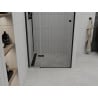 Mexen Roma pakreipiamos dušo durys 70 cm, Skaidrus, Juoda - 854-070-000-70-00