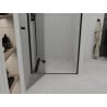 Mexen Roma pakreipiamos dušo durys 100 cm, Skaidrus, Juoda - 854-100-000-70-00