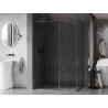 Mexen Kioto-F Dušo sienelė Walk-in su rėmu 140 x 80 cm, skaidrus 8 mm, šešėlis pilkas šlifuotas - 800-140-202-04-66-080