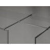Mexen Kioto-F dušo sienelė Walk-in su rėmu 145 x 90 cm, skaidri 8 mm, gun gray šlifuota - 800-145-202-04-66-090