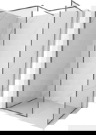 Mexen Kioto-F dušo sienelė Walk-in su rėmu 180 x 100 cm, skaidri 8 mm, ginklų metalo spalva - 800-180-202-04-95-100