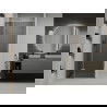 Mexen Roma dušo durys 80 cm, grafitas, chromas - 854-080-000-01-40