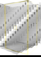 Mexen Exo atveriama dušo kabina 80 x 85 cm, permatoma, auksinė - 814-080-085-50-00