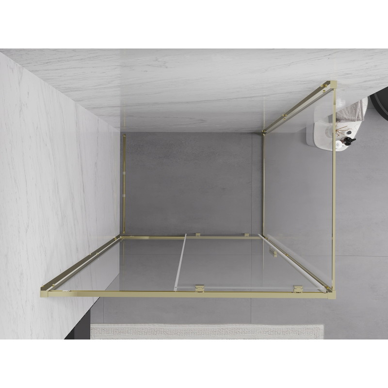Mexen Exo-S stumdomas dušo kabina 140 x 70 cm, permatomas, auksinė - 8151-140-070-50-00