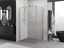 Mexen Exo privati dušo kabina 115 x 70 cm, permatoma, auksinė - 819-115-070-50-00