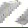 Mexen Exo varstoma dušo kabina 155 x 75 cm, permatoma, auksinė - 819-155-075-50-00