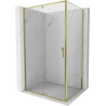 Mexen Exo-R 90 x 80 cm atidaromas dušo kabinas, permatomas, auksinė - 819-090-080-50-00