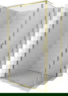 Mexen Exo berėmio dušo kabina 110 x 80 cm, permatoma, auksinė - 819-110-080-50-00