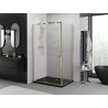 Mexen Exo-R dušo kabina su atidaromomis durimis 140 x 90 cm, permatoma, aukso spalvos - 819-140-090-50-00