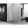 Mexen Exo dušo kabina atveriama 110 x 95 cm, permatoma, auksinė - 819-110-095-50-00