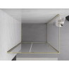 Mexen Exo-R dušo kabina su atidaromomis durimis 95 x 100 cm, skaidri, auksinė - 819-095-100-50-00