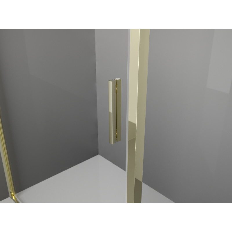 Mexen Exo-R voniai skirta dušo kabina varstoma 160 x 100 cm, skaidri, auksinė - 819-160-100-50-00