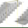 Mexen Exo atidaroma dušo kabina 75 x 95 cm, permatomas, auksinis - 8181-075-095-50-00