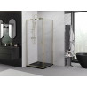 Mexen Exo-BR atidarymo dušo kabina 95 x 95 cm, permatomi, auksiniai - 8181-095-095-50-00