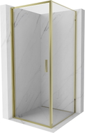 Mexen Exo-B varstoma dušo kabina 85 x 85 cm, skaidri, auksinė - 817-085-085-50-00